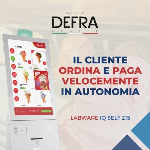 Il cliente ordina e paga velocemente e in autonomia con il Kiosk Labware